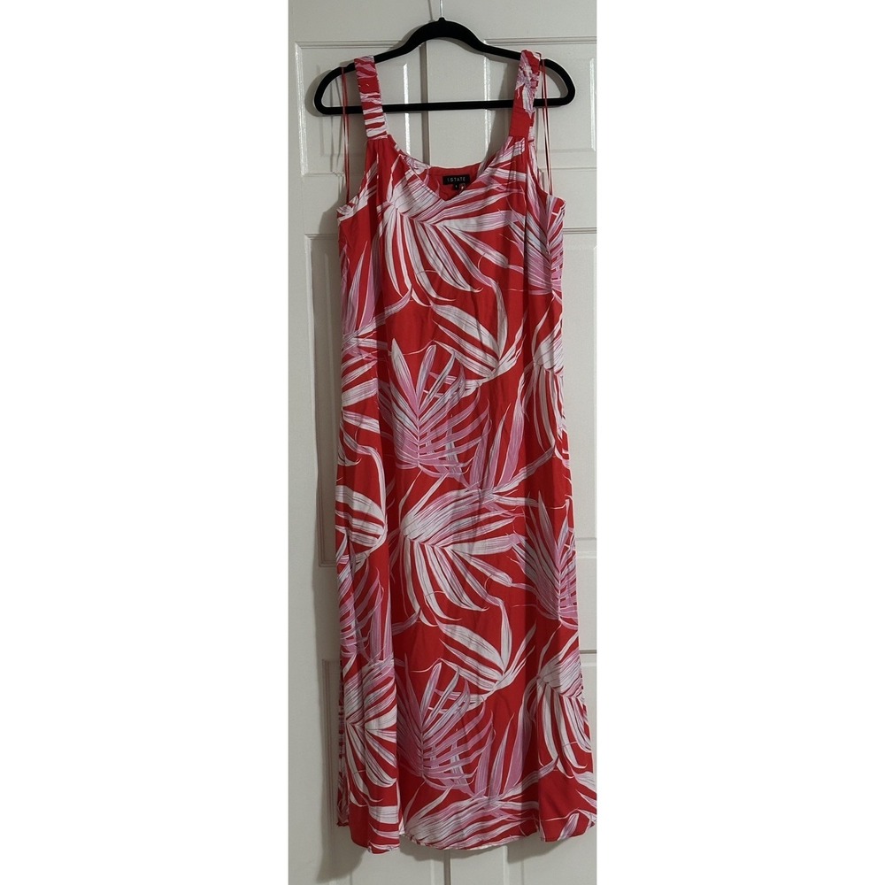 1.‎ State Floral Maxi Dress, Pink Red White Size L